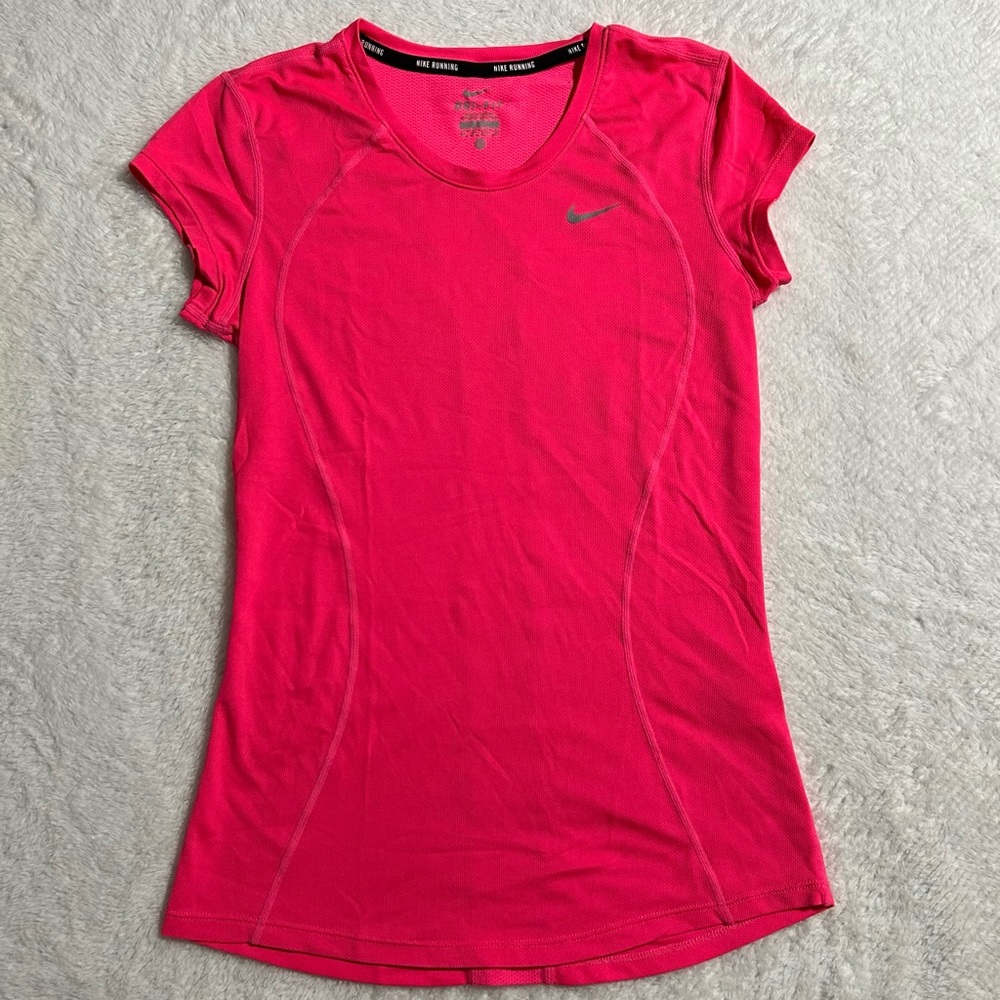 Nike Women's Dri-Fit Running Top Pink. Size XS.